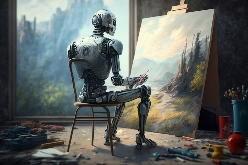 画像を生成する生成AIのイメージ